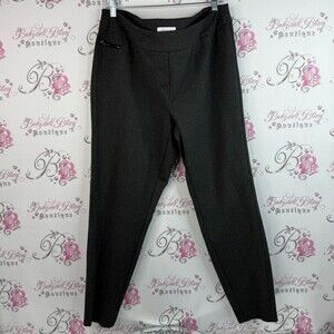 Reitmans pants tight style zip up zippers grey black Charcoal Gray Pants